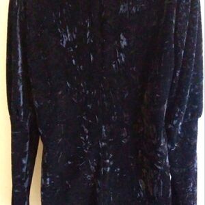 MOD X  Velvet TOP Beautiful Crushed  Long Balloon SLEEVES by MEDIUM